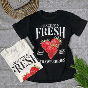 T-shirt  Healthy & Fresh Morangos strawberry
